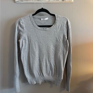 Women's Gray Cashmere Blend Sweater